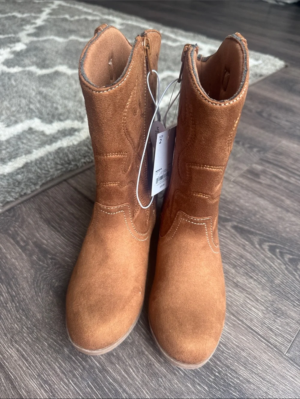 Sonoma Tan Kids Cowboy Boots
